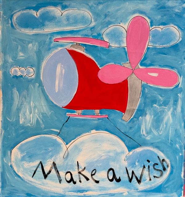 Make a wish / Size 90x85 / Acrylic on canvas