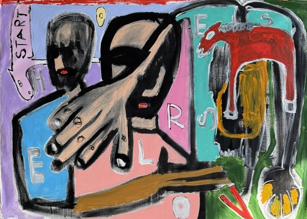 Two stories / Size 175x115 / Acrylic on canvas