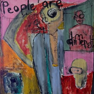 People are different / Size 170x150 / Acrylic on canvas