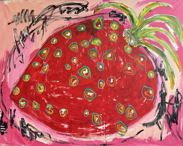 The firs srawberry / Size 210x170 / Acrylic on canvas